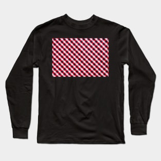 Unique Check Pattern Long Sleeve T-Shirt